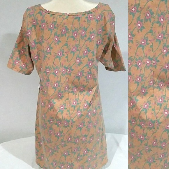 New Lularoe Floral Print Perfect T Shirt XS Womens Tunic Swing Top Side Slits - Picture 3 of 5